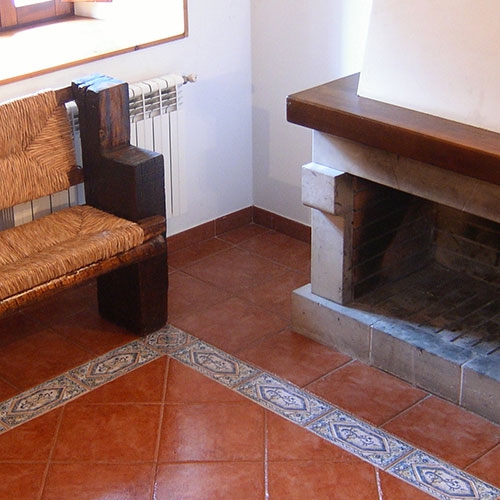 Salón con chimenea, Casa Rural Pocotrigo