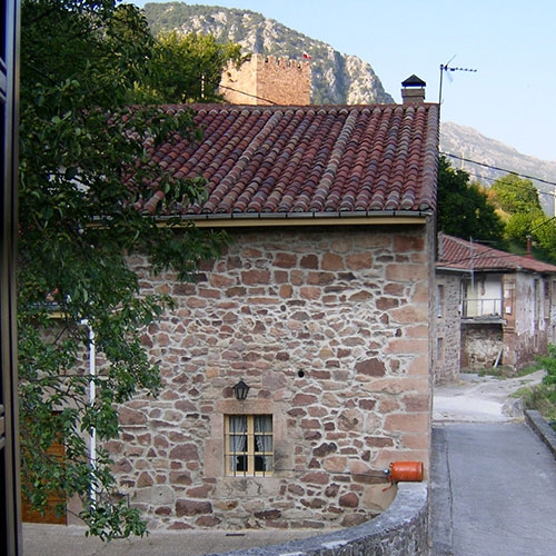 Vistas desde interior casa rural